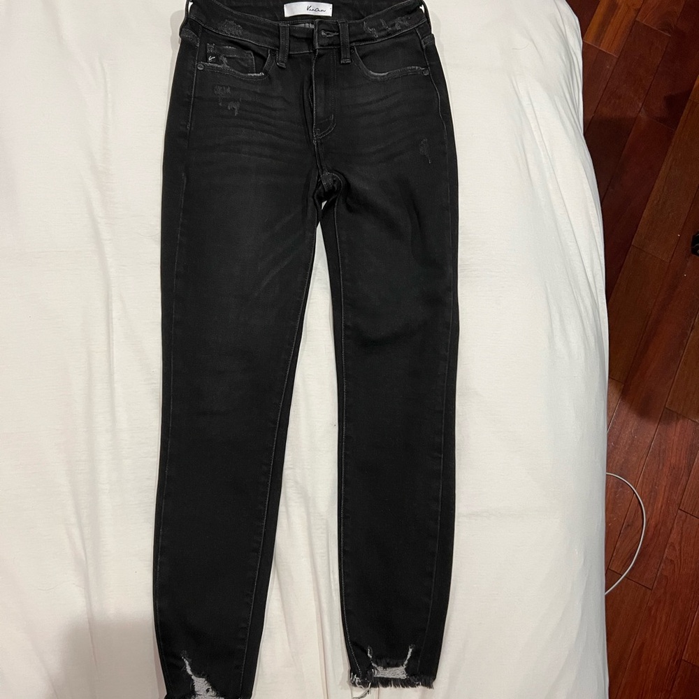 KanCan Black Distressed Skinny Jeans